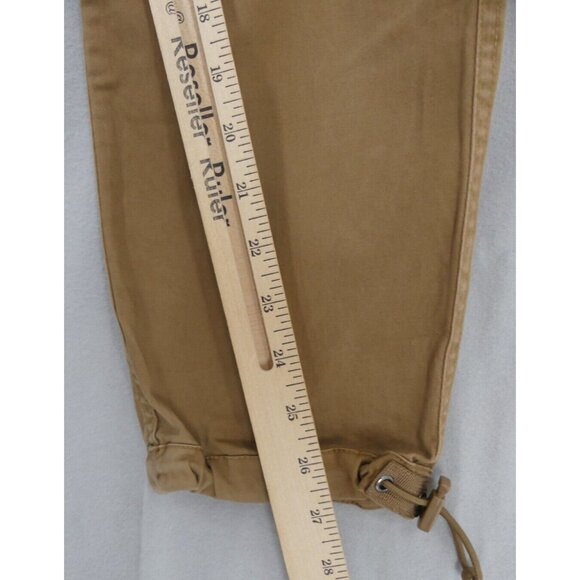 VTG Abercrombie & Fitch 28x30 Pants Paratrooper Cargo Mens Slim Straight Tan Y2K - Picture 5 of 11